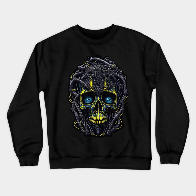 Cyborg Heads S02 D75 Crewneck Sweatshirt by Houerd